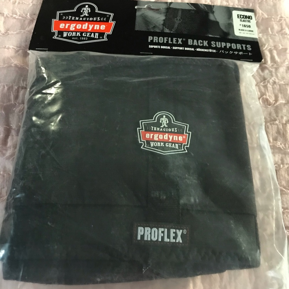New back support work gear